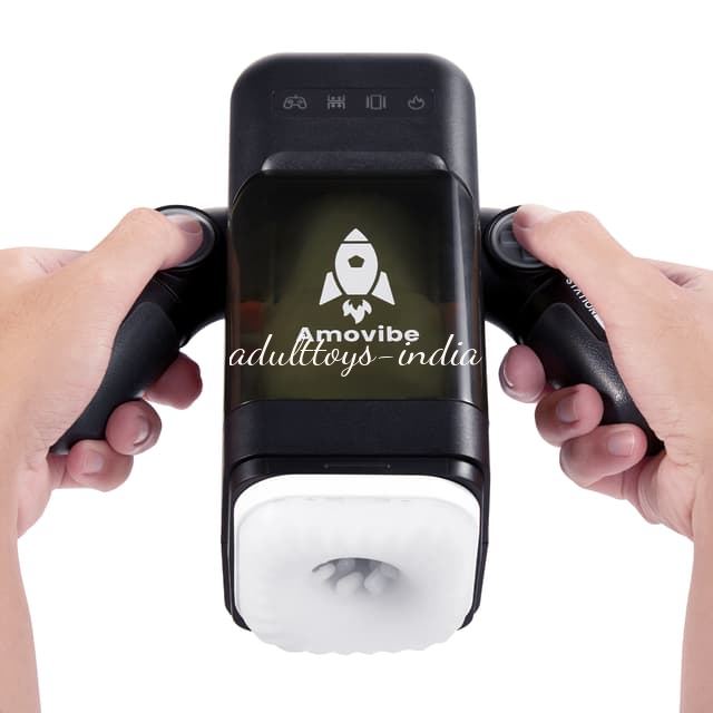Amovibe Game Cup Automatic Heating Thrusting Masturbator with Phone Holder - Image 3
