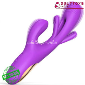 1 In 3 Flapping Rabbit Vibrator For Women -Purple