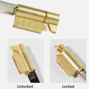 Black Penis Lock Cobra Chastity Cage-Small