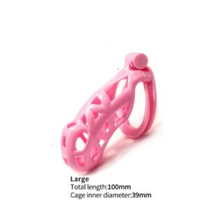 New design Pink Maxi Cobra 6.0 Chastity Cage Device For Men