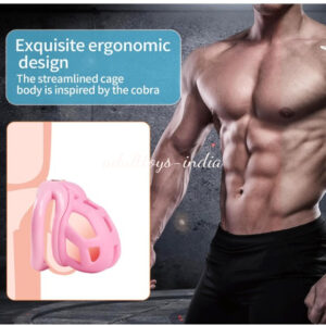 Premium Quality Pink NUB Chastity Cock Cage Kit For Men