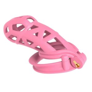 New design Pink Maxi Cobra 6.0 Chastity Cage Device For Men