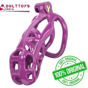 Maxi Purple King Cobra 3D Printed Chastity Kit With Pink Pussy Urethral Catheter
