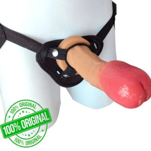 7.87 Inches Strapon Harness Realistic Mushroom Head Silicone Penis Dildos
