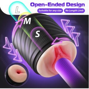 New 2 in 1 vibrating Open-Ended Male masturbation and penile trainer sex Toy India