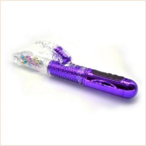 Butterfly Clitoral Jack Dildo Vibrator | Purple