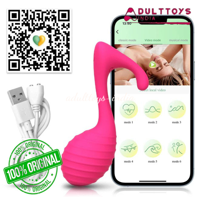 Music Note Pink App Control silicone Vibrator 9 speeds