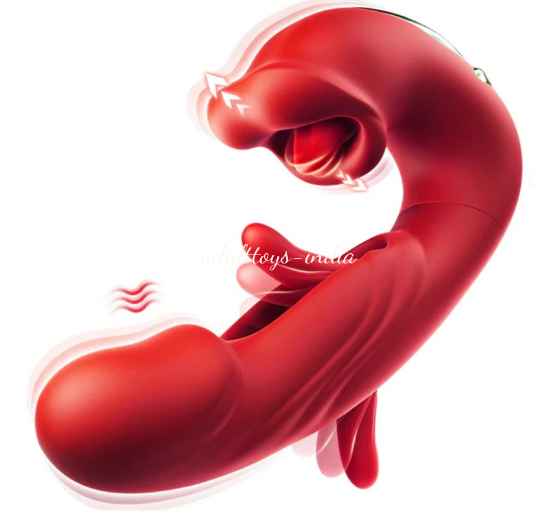 Upgrade New Tongue Licking Flapping Clit and G-spot Vibrator For Couple - Image 6