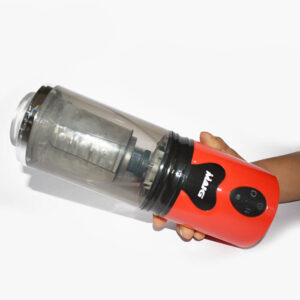 Hand Free Automatic Multi Speed Vibration Rotate Telescopic Male Masturbator | Red