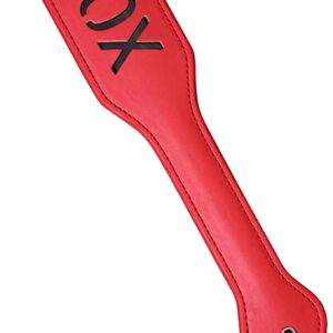 XOXO Spanking Paddle BDSM Whip -Red