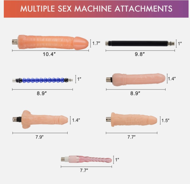 Multiple Attachment With Automatic Sex Love Machine For Women - Image 4