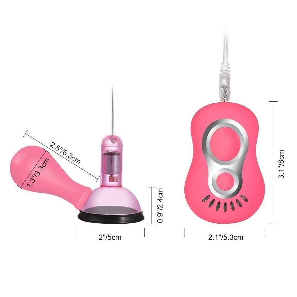 7 functions Vibrating nipple pump Vibrator, Sucker, Breast Massager Sex Toys for Woman - Image 3