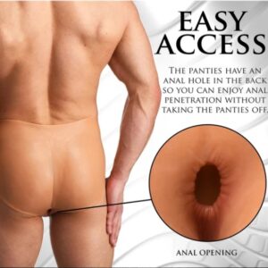 Premium Quality Silicone Vagina and Ass Panties For Men