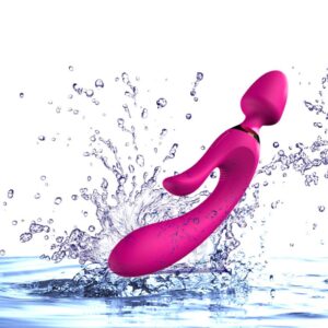 USB Charging Silicone Anal Vibrator AV Magic Wand Dildo G Spot Massager