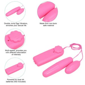 Double Egg Vibrator Clitoral Vagina Stimulator - Pink
