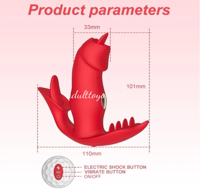 Electric Shock With Wearable Vibrator Licking Remote Control Masturbator For Women - Image 5