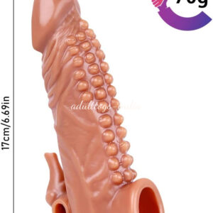 6.69 Inches Penis Extender Sleeve With Vibrator India
