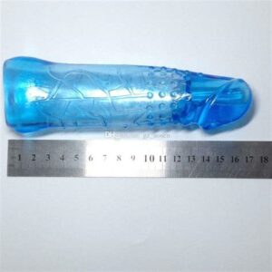 18 cm Penis Extender Enlarger Sleeve Condom Delay Ejaculation for Men