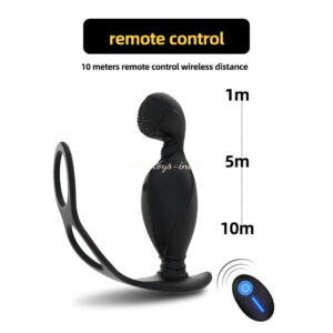 Sperm Lock Ring Prostate Massage Anal Plug Vibrators Anal Sex Toys