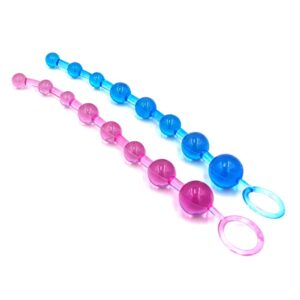 Pink Blue Combo Pack Anal Beads /1 set