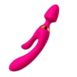 USB Charging Silicone Anal Vibrator AV Magic Wand Dildo G Spot Massager