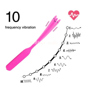 Pink Silicone Urethral Sound Beaded Plug For Men