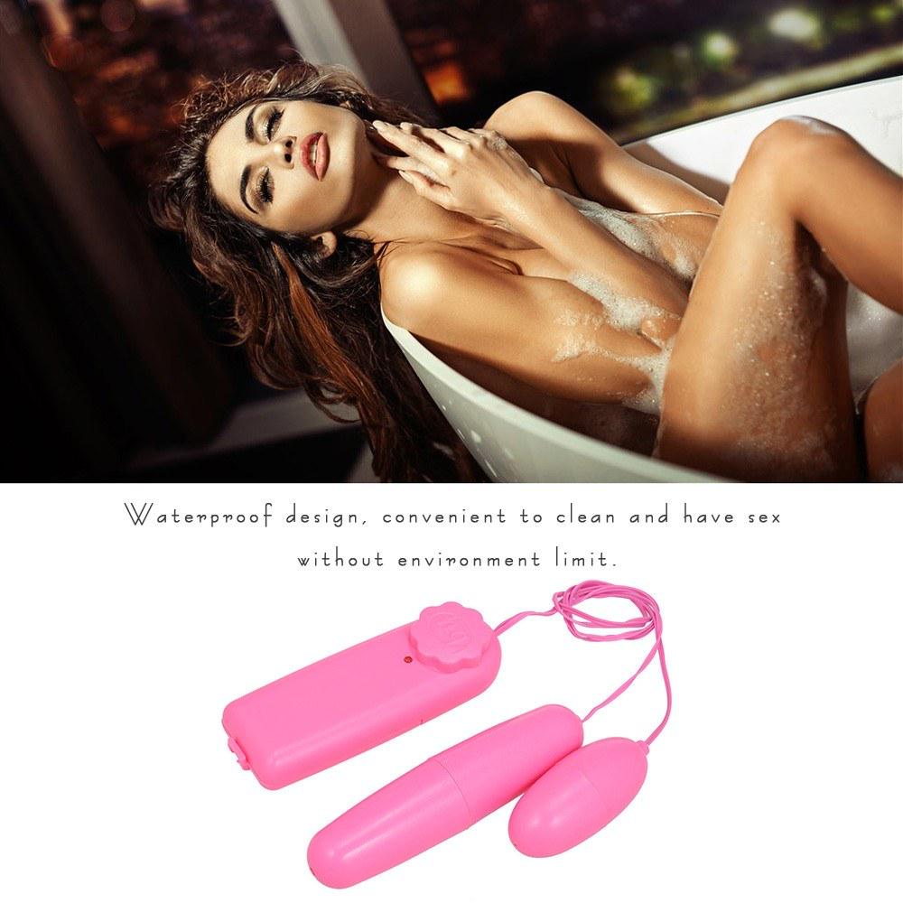 Double Egg Vibrator Clitoral Vagina Stimulator - Pink