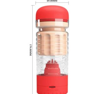 Pretty Love Emily Tongue Licking Vagina Masturbator Red