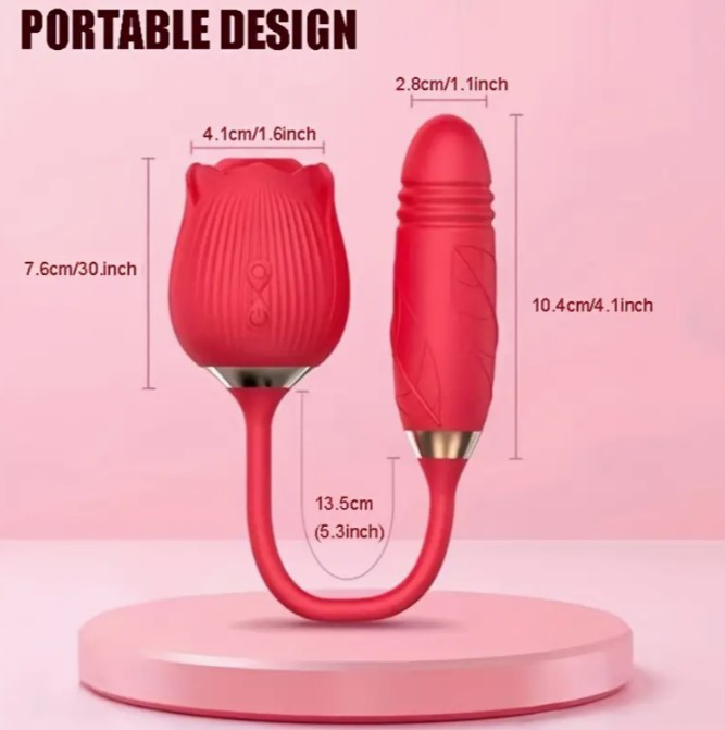 Red Rose Sex Toy Sucking Vibrating Egg Clit Suck Toy For Women - Image 5