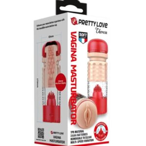 Pretty Love Emily Tongue Licking Vagina Masturbator Red