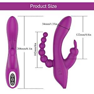 1st Quality 3 in 1 Rabbit Vibrator India - Purple