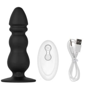 10 Vibration Modes Prostate Vibrators with Remote Control Plug for Beginners