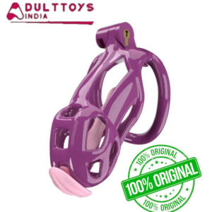Purple King Cobra 3D Printed Small Chastity Kit With Pink Urethral Catheter