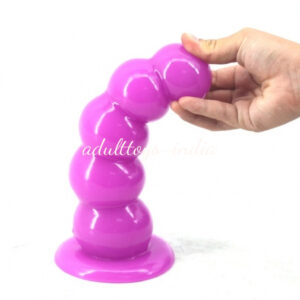 8 inches Big Size 5 Solid Ball Beads Anal Buttplug Sex toys Purple