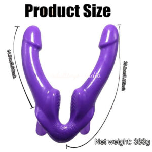 1st time India Strapless Strap On Double Ended Double Penetration Purple Dildo Lesbian Anal G-spot Vibrator
