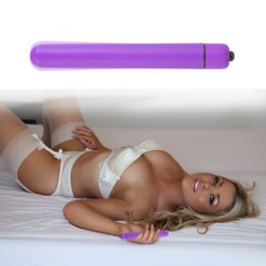 10 Mode Extra Long Slim Slender Bullet Vibrator Beginner Sex toys for Women Purple