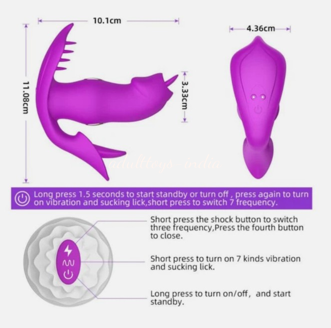 wearable Licking Vibrator Flriting Dildo Butterfly Vibrator For Women - Image 8