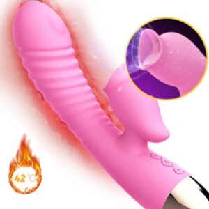 Nipple Sucking Licking Heating Vibrating Multi Function Oral Sex Toys For Adult Woman
