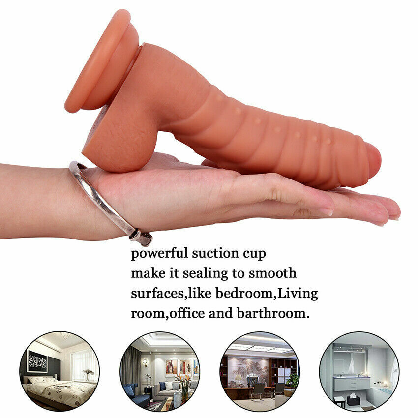 Realistic Flesh Dragon Dildo Ribbed 7.08 Inches India