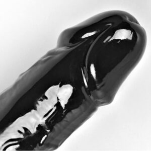 14 Inches Double Headed Realistic Jelly Silicone Dildo -Black