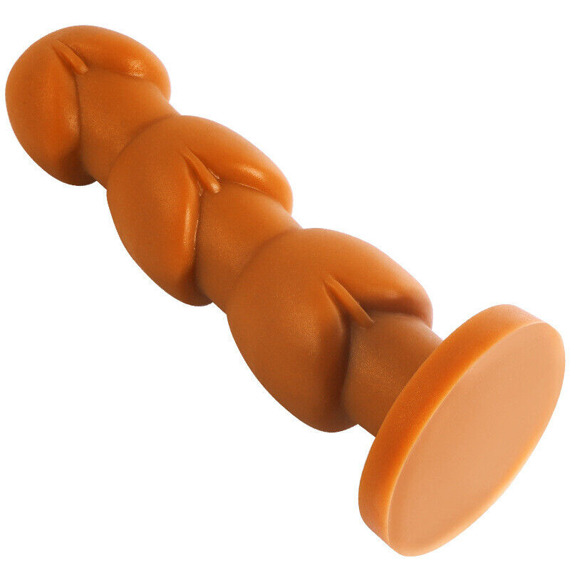 3 Head Liquid Silicone Huge Anal Butt Plug Dildo - Image 4