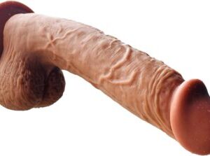 9 Inch Realistic Dildo Dual Density Liquid Silicone Cock with Strong Suction Cup