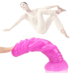 Spiral design FAAK Large G-spot Stimulation Butt Plug Pink