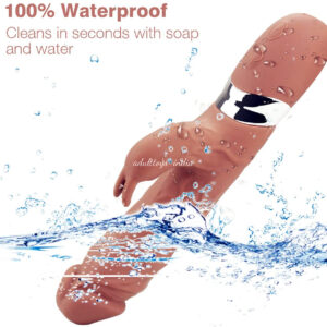 Coffee Brown Rechargeable Silicone Rabbit Vibrator