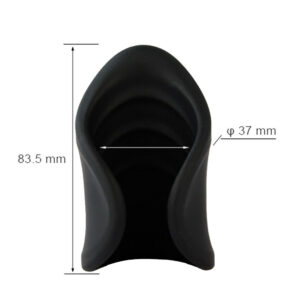 1 In 2 Cock Massage Training Handsfree Stroker Penis Vibrator Black