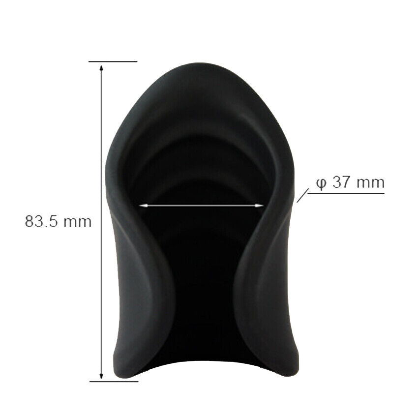 1 In 2 Cock Massage Training Handsfree Stroker Penis Vibrator Black - Image 7