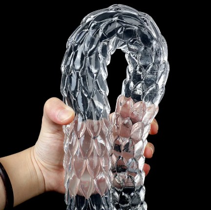 50cm Transparent Crystal Dragon Scale Anal Plug - Image 5