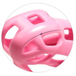 3.0 Pink Breathable 3D Cage Chastity Device with 4 Sizes Chastity Ring Cage