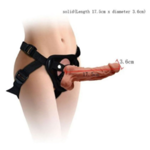Mars Realistic Strap On Solid Dildo For Lesbian Women