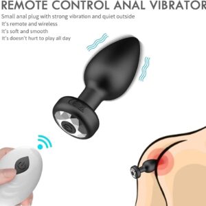 Remote Control With Black Anal Vibrating Butt Plug
